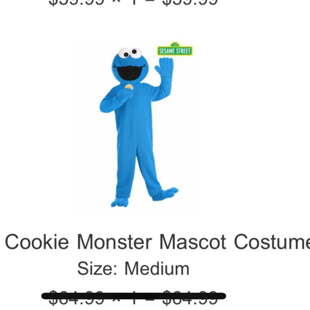 Cookie Monster Costume